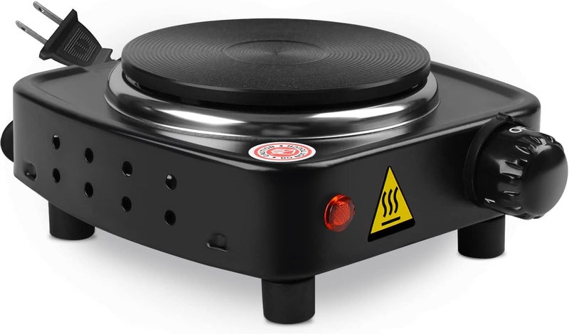 DINGPAI Hot Plate for Candle Making, Black Color Electric Hot Plate for Melting Wax, Chocolate, Candy and More - Image 1